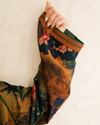 كيمونو مغربي – موديل أخضر وبني