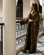 كيمونو مغربي – موديل أخضر زيتوني