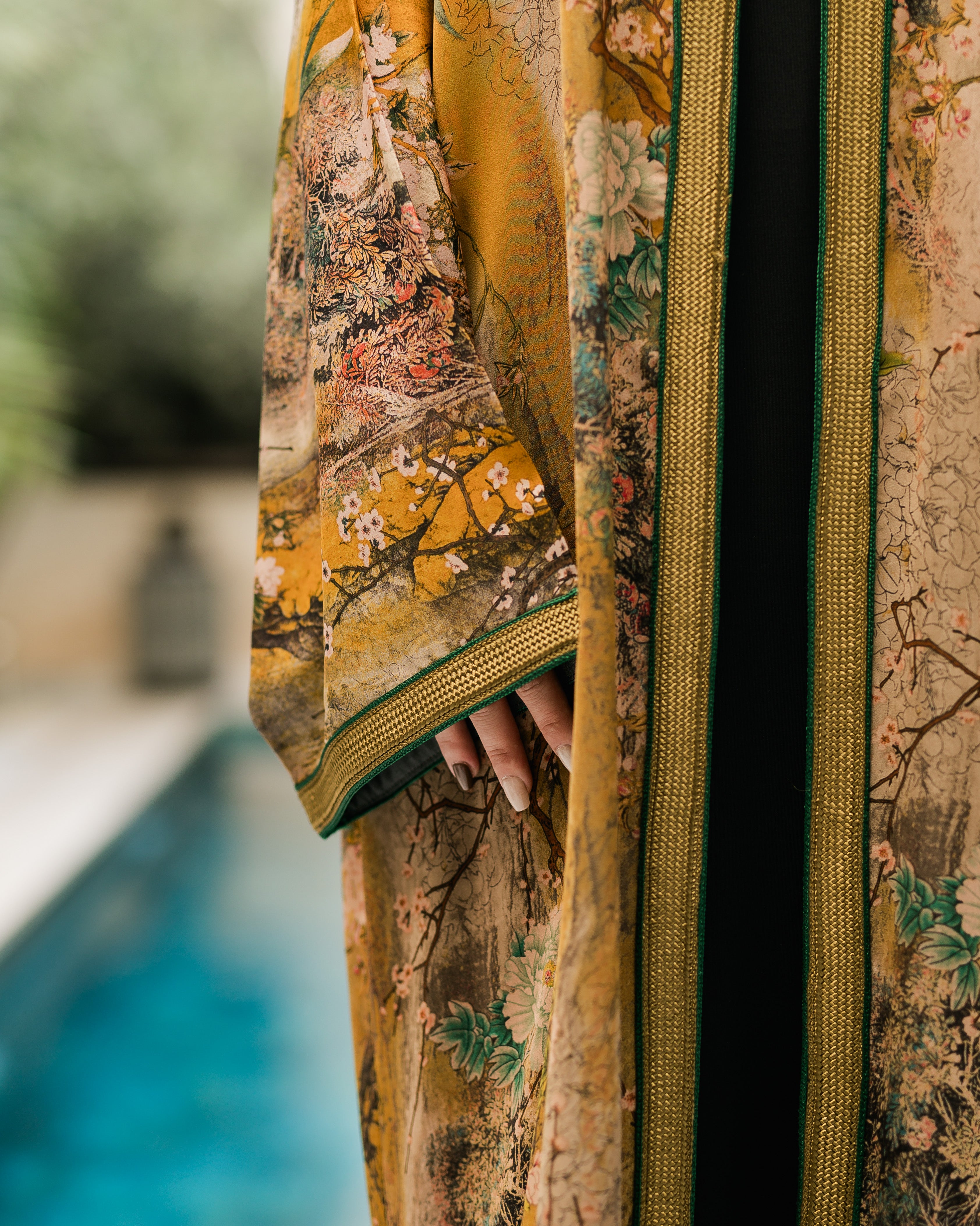 كيمونو مغربي – موديل أصفر ذهبي